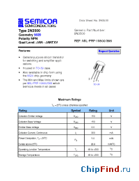 Datasheet 2N3500 manufacturer Semicoa
